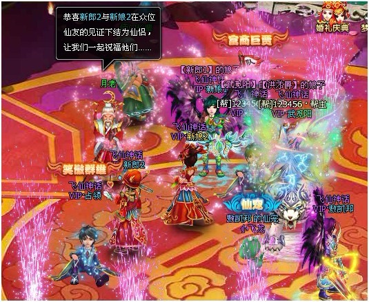 夢幻飛仙結婚拜堂